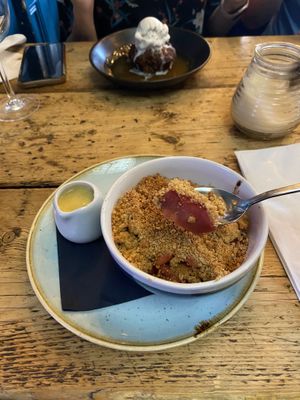 Apple and Blackberry Crumble  at The Spread Eagle in East London