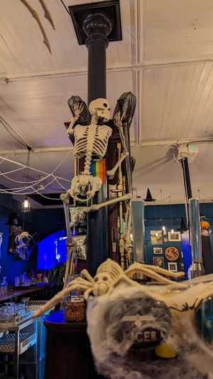 Halloween decorations :D at The Spread Eagle in East London