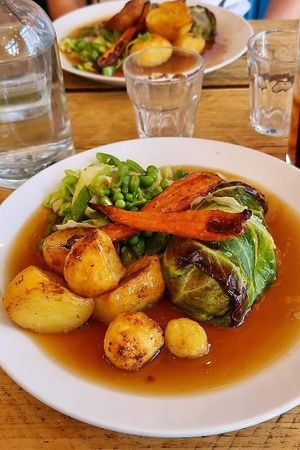 Walnut & cashew nut roast (Sunday menu) at The Spread Eagle in East London