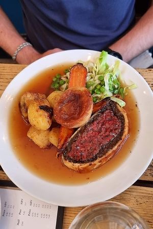 Beet wellington (Sunday menu) at The Spread Eagle in East London