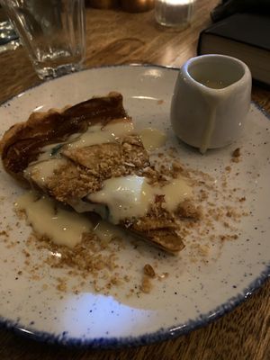 Apple pie and thyme custardd  at The Spread Eagle in East London