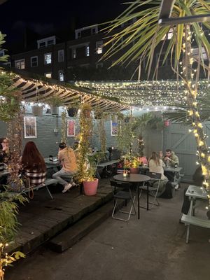 Outdoor seating area  at The Spread Eagle in East London
