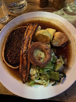 Beet Wellington roast  at The Spread Eagle in East London