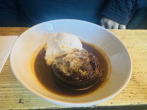 Sticky toffee pudding ❤️  at The Spread Eagle in East London