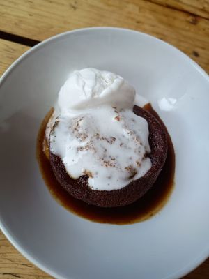Sticky toffee pudding at The Spread Eagle in East London