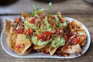 Beautiful Corn Tortilla Chips at The Spread Eagle in East London