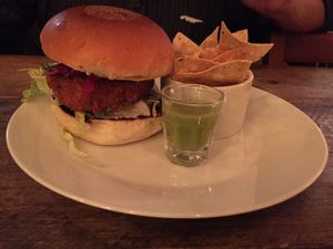 MFC (Mexican Fried Chicken) Burger at The Spread Eagle in East London
