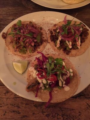 Tacos at The Spread Eagle in East London