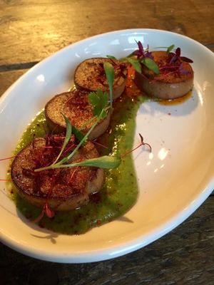 Mushroom scallops at The Spread Eagle in East London