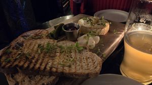 Baked shamembert at The Spread Eagle in East London
