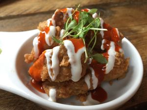 Fried chicken! at The Spread Eagle in East London