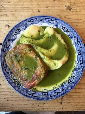 Pie and mash  at The Spread Eagle in East London
