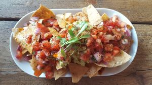 Tortilla chips at The Spread Eagle in East London