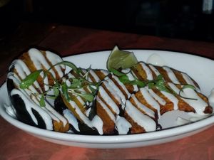 Roasted Pumpkin wedges at The Spread Eagle in East London