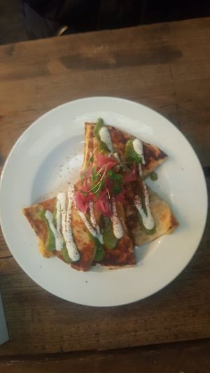 Quesadillas at The Spread Eagle in East London