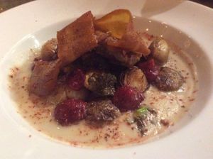 Skin on Stuffed Roast Turkey  what ever that means! at The Spread Eagle in East London