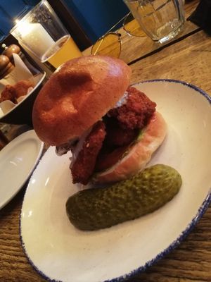 Buffalo hen of the woods (mushroom) burger at The Spread Eagle in East London