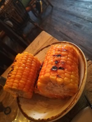 Corn on the cob at The Spread Eagle in East London