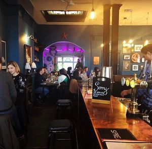 Inside  at The Spread Eagle in East London