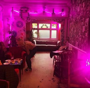 Chilled area  at The Spread Eagle in East London