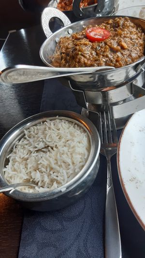 Saag aloo at Shalimar in Bruges