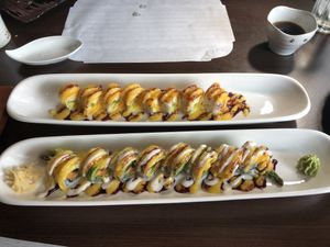 Veggie Special And Mango Rolls at Sakura Sushi & Grill in Cochrane