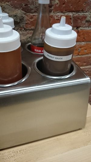 The Vegan peanut sauce  at Pho Street in Philadelphia