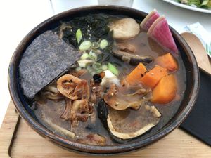 Vegan Ramen at Flax & Kale - Sant Pere Mes in Barcelona