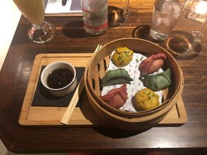 Jackfruit Dumplings at Flax & Kale - Sant Pere Mes in Barcelona