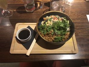 My Vegan Japanese Girlfriend Bowl at Flax & Kale - Sant Pere Mes in Barcelona