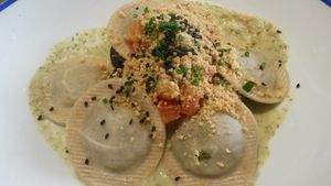 Ravioli at Flax & Kale - Sant Pere Mes in Barcelona