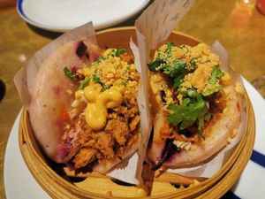 Pan bao at Flax & Kale - Sant Pere Mes in Barcelona