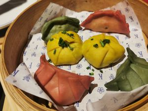 Gyozas at Flax & Kale - Sant Pere Mes in Barcelona