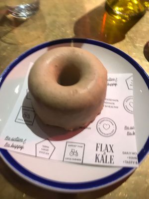 Ginger doughnut  at Flax & Kale - Sant Pere Mes in Barcelona