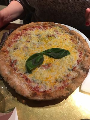 4 cheese pizza  at Flax & Kale - Sant Pere Mes in Barcelona