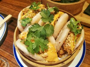 Pan bao at Flax & Kale - Sant Pere Mes in Barcelona