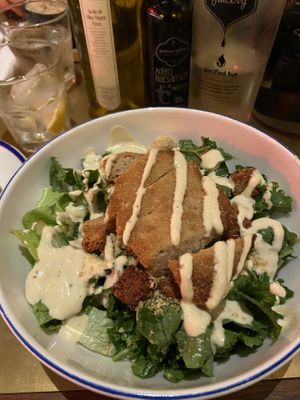 Cesar salad 🥗  at Flax & Kale - Sant Pere Mes in Barcelona