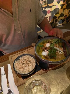 Curry 🍛   at Flax & Kale - Sant Pere Mes in Barcelona