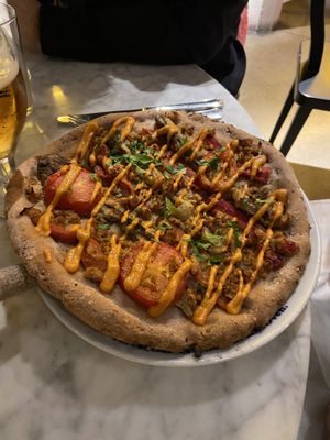 Pizza Barcelona  at Flax & Kale - Sant Pere Mes in Barcelona