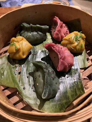 Dumplings  at Flax & Kale - Sant Pere Mes in Barcelona