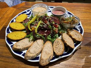 Faux Gras  at Flax & Kale - Sant Pere Mes in Barcelona