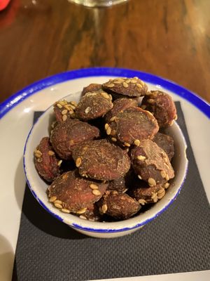Miso almonds  at Flax & Kale - Sant Pere Mes in Barcelona