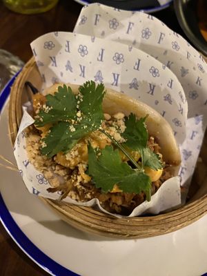 Jackfruit bao  at Flax & Kale - Sant Pere Mes in Barcelona