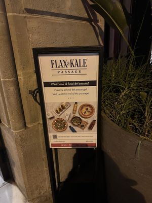 Sign helped us find the place  at Flax & Kale - Sant Pere Mes in Barcelona