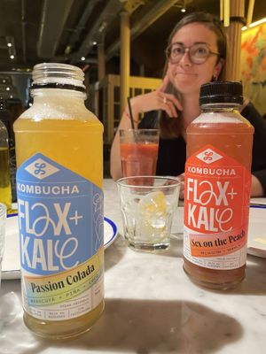 Kombuchas  at Flax & Kale - Sant Pere Mes in Barcelona