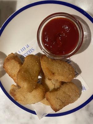 Nuggets menu infantil  at Flax & Kale - Sant Pere Mes in Barcelona