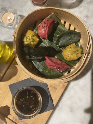 Gyozas vegan  at Flax & Kale - Sant Pere Mes in Barcelona