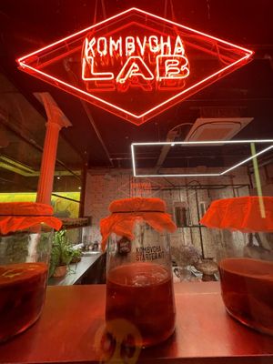 Kombucha lab  at Flax & Kale - Sant Pere Mes in Barcelona
