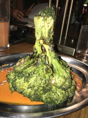 Braised Broccoli  at Flax & Kale - Sant Pere Mes in Barcelona