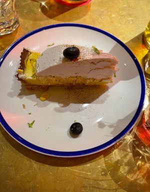 Lemon pie  at Flax & Kale - Sant Pere Mes in Barcelona